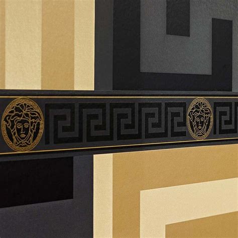 versace greek key wallpaper black|versace greek key black.